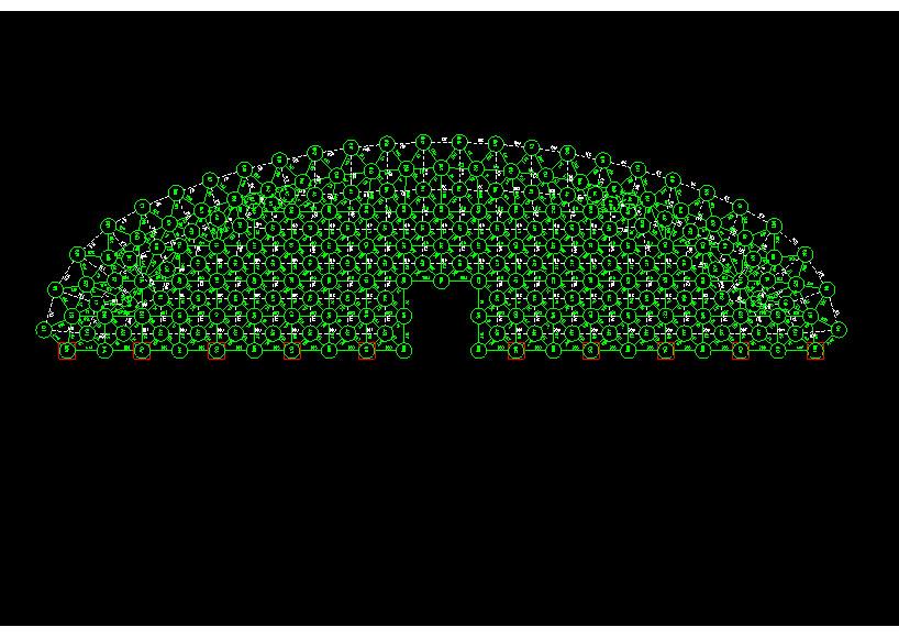 武穴锡林浩特91跨，1000米长干煤棚网架设计